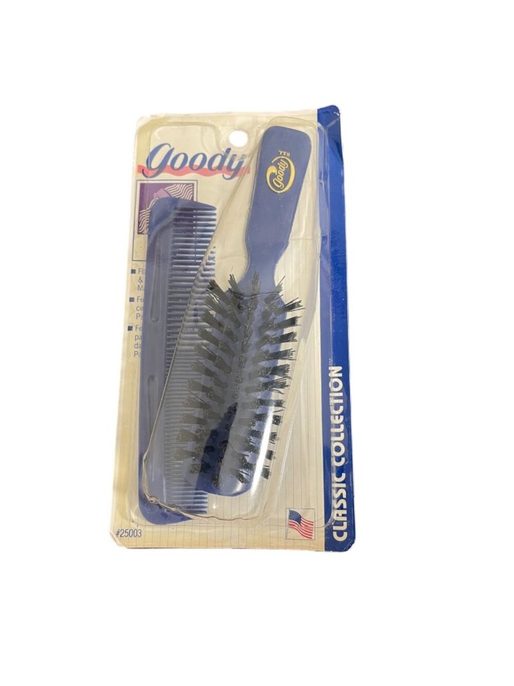 Vintage Goody Classic Collection Brush Comb Set 25003 Pink Deadstock NOS 1990s